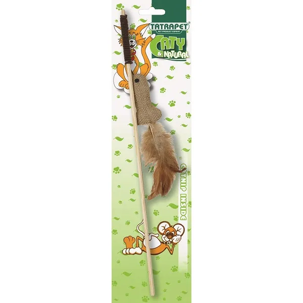 Tatrapet Играчка за мачка стапче со риба 40цм