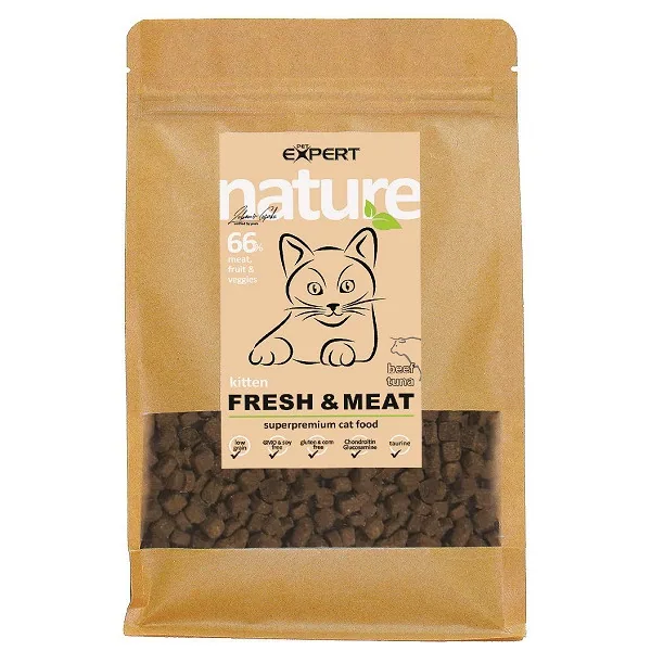 Pet Expert Kitten за Мачка Говедско и Туна 1,5kg