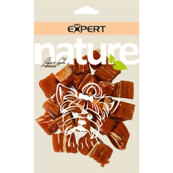 Pet Expert Nature Пилешки коцки со риба (бакалар) 60г