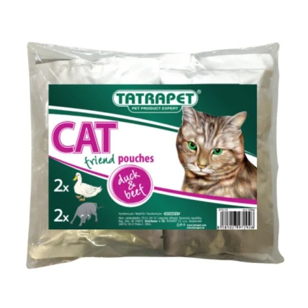 Tatrapet Пауч за мачка со паткино и говедско месо 4×100г
